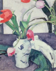 Still Life: Tulips in a Chinese Vase, 1924